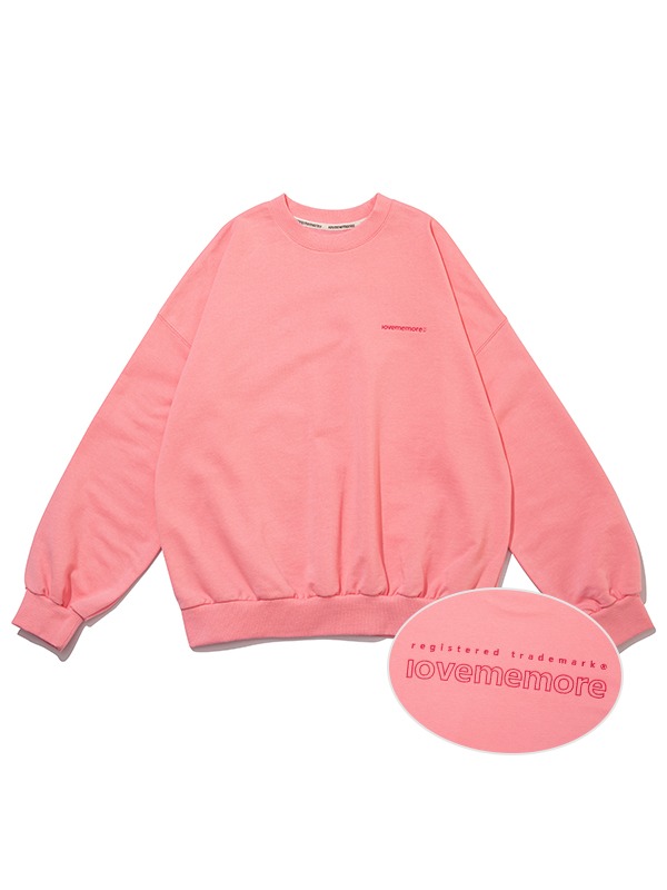 라인로고 스웨트셔츠 (핑크)